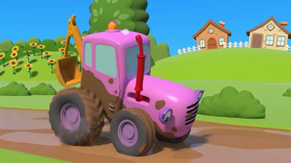 Котэ – КОЛЁСА ТРАКТОРА КРУТЯТСЯ – Wheels on the Tractor – Песенки для детей