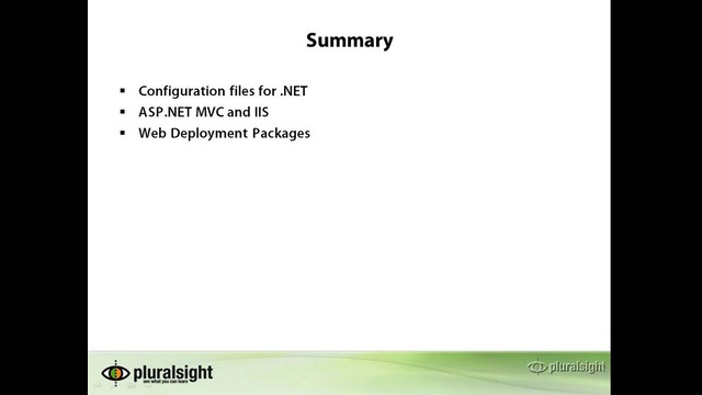 ASP.NET MVC 3 10.09 – Summary