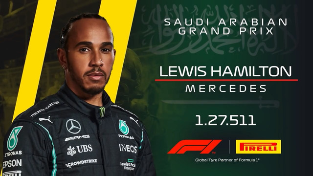 Формула 1 – Лучший круг в квалификации на Гран-При Саудовской Аравии от Льюиса Хэмилтона (04.12.2021)