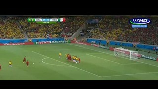 Штрафной Мексики в ворота Бразилии
