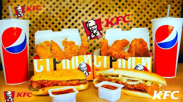 ПОВТОРЯЮ МЕНЮ KFC Куриные Стрипсы Лонгер Пепси-Кола