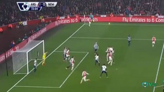 Laurent Koscielny Goal – Arsenal vs Newcastle 1-0 – Premier League 02-01-2016