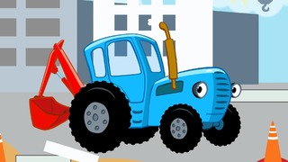 ЭКСКАВАТОР – Развивающая веселая детская песенка мультик про трактор машины