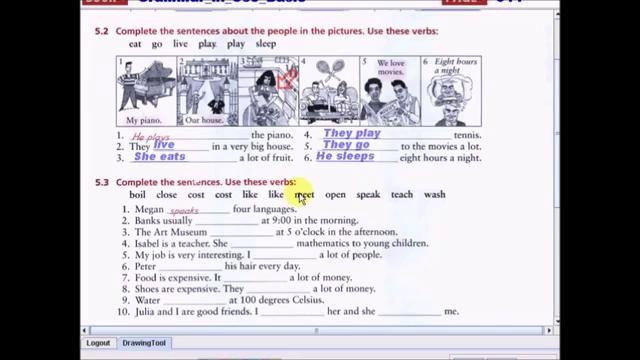 Grammar In Use Basic lesson 5 – Simple present