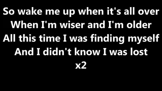 Avicii – Wake Me Up Lyrics
