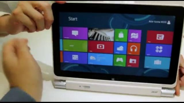 Acer Iconia W510 Windows 8 transforming tablet (The Verge at Computex Taipei)