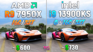 Core i9 13900KS vs Ryzen 9 7950X – Test in 8 Games