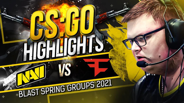 Хайлайты, которые вывели НАВИ на ТОП-1 ХЛТВ (NAVI vs Faze @BLAST Premier Spring Groups 2021)