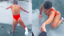 SHE JUMPED IN FROZEN WATER! | INFLUENCERS IN THE WILD (PT.20)