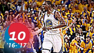 Kevin Durant’s Top 10 Plays of the 2016-2017 NBA Season