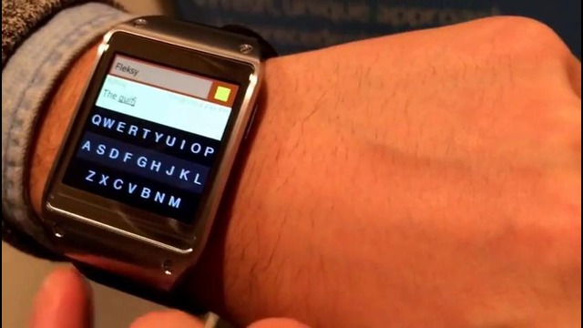 CES 2014: Fleksy keyboard for Galaxy Gear hands-on | The Verge