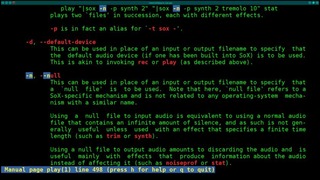 Play Synth Notes in the Linux Shell BASH