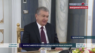 Shavkat Mirziyoyev Nursulton Nazarboyev bilan uchrashdi