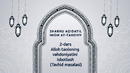 2-dars Alloh taoloning vahdoniyatini isbotlash (Tavhid masalasi)