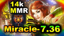 MIRACLE- WINDRANGER vs #1 EU 14k MMR WATSON – NEW PATCH 7.36 – 12k Average MMR DOTA 2