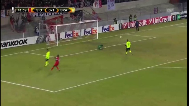 Сьон 1-2 Брага Лига Европы – Плей-офф – 1/16