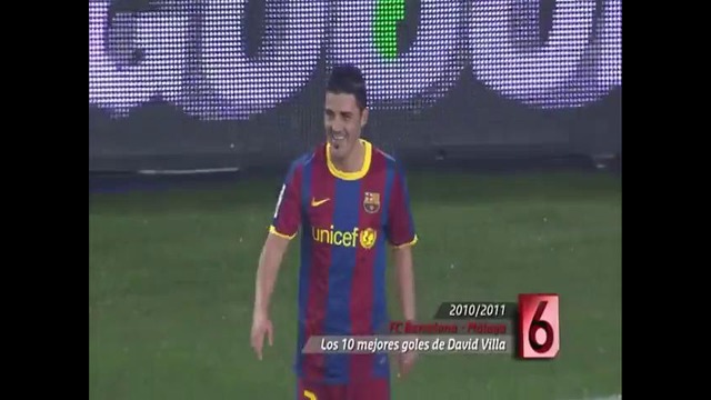 David Villa Top 10 goals for FC Barcelona