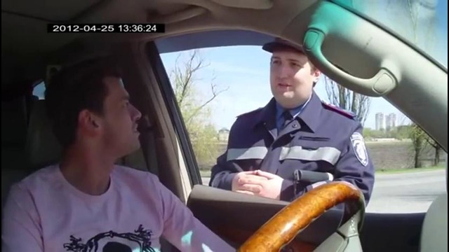 Развод ДПС на английском. ДПСник приколол