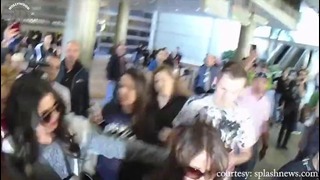 Selena Gomez Lands At LAX Papparazzi Creates Problems (Fight)