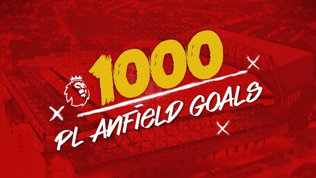 Liverpool FC 1000 Premier League Goals at Anfield