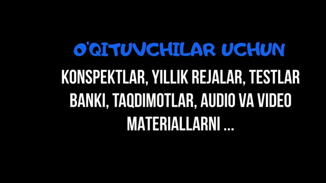 Pedagoglar, talabalar va abituriyentlar uchun yangi sayt www.e-materials.uz