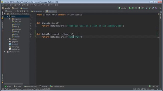 Django Tutorial for Beginners – 12 – Writing Another View