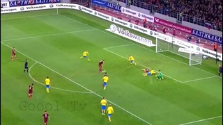 Гол! 38’ Дзюба 1 0 Россия-Швеция Евро2016