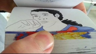 Best skills of Ronaldinho in flipbook