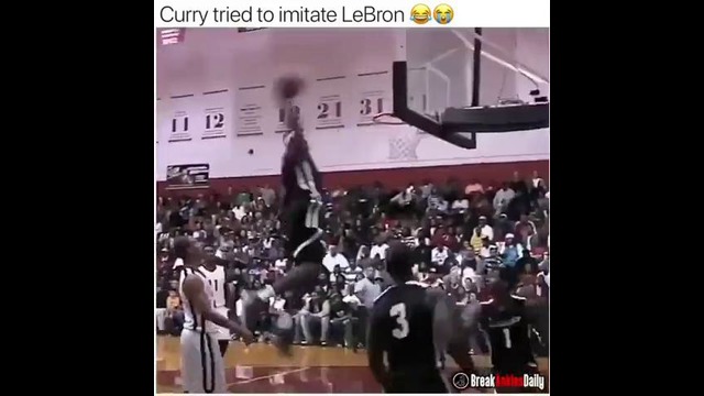 Stephen Curry tried to imitate LeBron