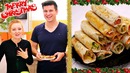 Новогодняя ЗАКУСКА ИЗ ЛАВАША с курицей и с ветчиной