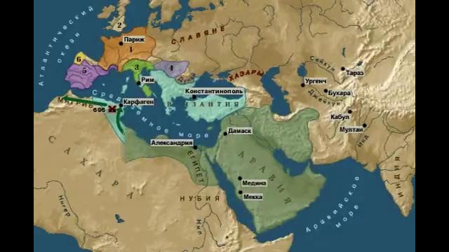 5. Какие ключевые события в истории возникновения Ислама между 622 и 750 годами н.э