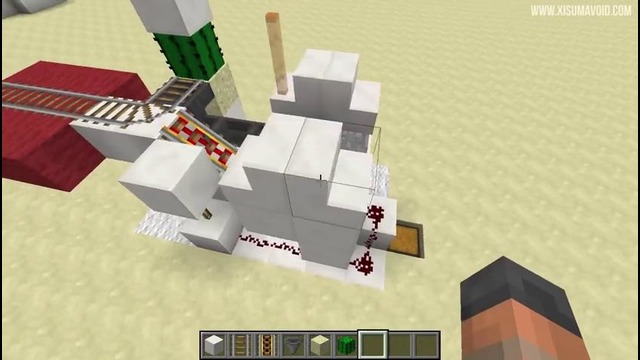 Простой вокзал для вагонеток в Minecraft 1.11