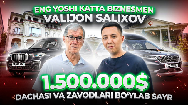 O’ZBEKISTONNI ENG YOSHI KATTA MULTI MILLIONERI