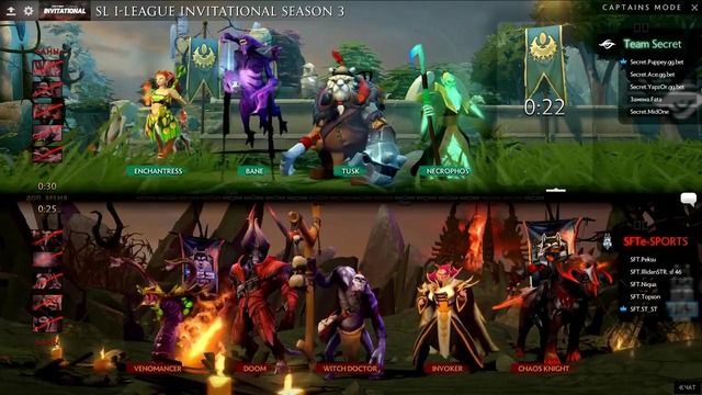 SL i-League Invitational S3 – Team Secret vs SFT E-sports (Game 1, EU Quals)