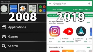 Эволюция развития магазина игр Play Store 2008 – 2019