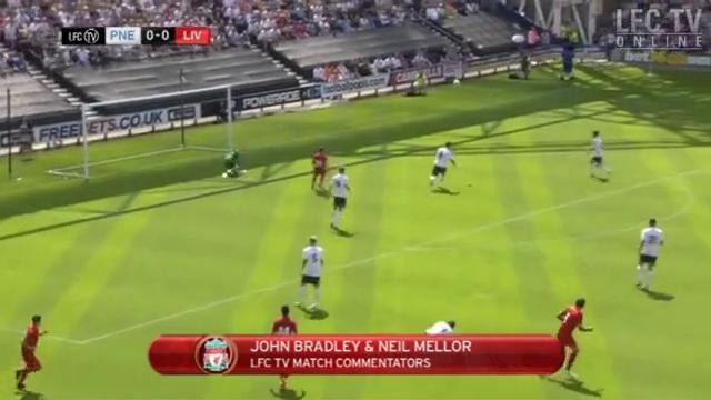 Preston 0-4 Liverpool FC Preseason 13/07/2013