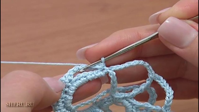 Урок 57 Часть 1 из 2 Вязаный цветок с объемными лепестками