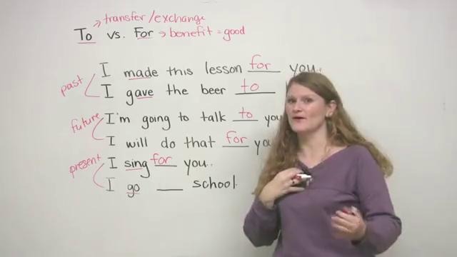 Learn English – TO & FOR