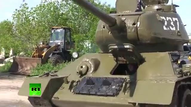 В Луганске восстановили танк времён Великой Отечественной войны