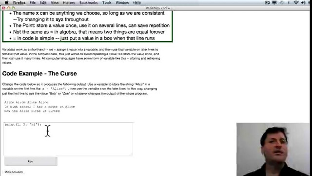 Computer science 101 – 1 – 2 – Variables (6 mins)