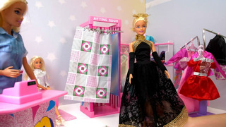 Barbie and Fashion Shop LET’S PLAY WITH BARBIE! Unboxing and playing