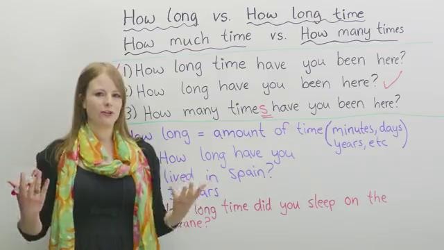 How long vs how long time
