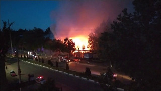 Пожар в кафе на 9-ом квартале Чиланзара