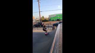 Guys Flips Off One Scooter Onto Another | People Are Awesome #shorts