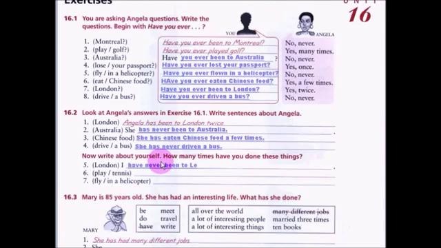 Grammar in use basic16 – Present perfect