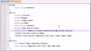 HTML5 Tutorial – 21 – Text Shadows, Gradients, and Alpha