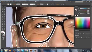 Adobe Illustrator CC tutorial- How to design a Flat Avatar or Icon from your ima