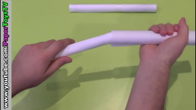 Дробовик из бумаги для детей игрушка