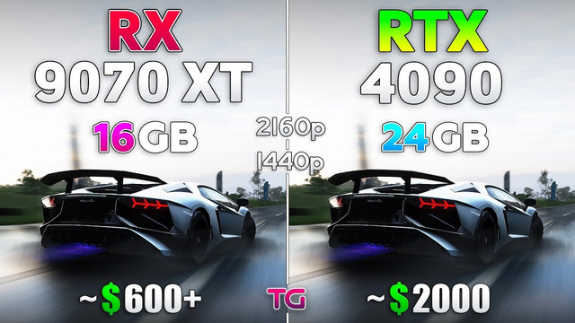 RX 9070 XT vs RTX 4090 – Test in 10 Games | 1440p & 4K