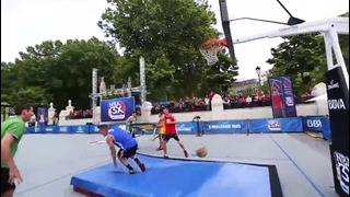 Backflip Off The Backboard Dunk! | Lords of Gravity At NBA 3X